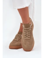 Dámské semišové sneakersy Big Star model 21705779 HIPOLY SYSTEM Béžové - Big Star Shoes Dámské semišové sneakersy Big Star model 21705779 HIPOLY SYSTEM Béžové - Big Star Shoes