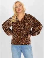 Košile LK KS 509188.38P světle hnědá