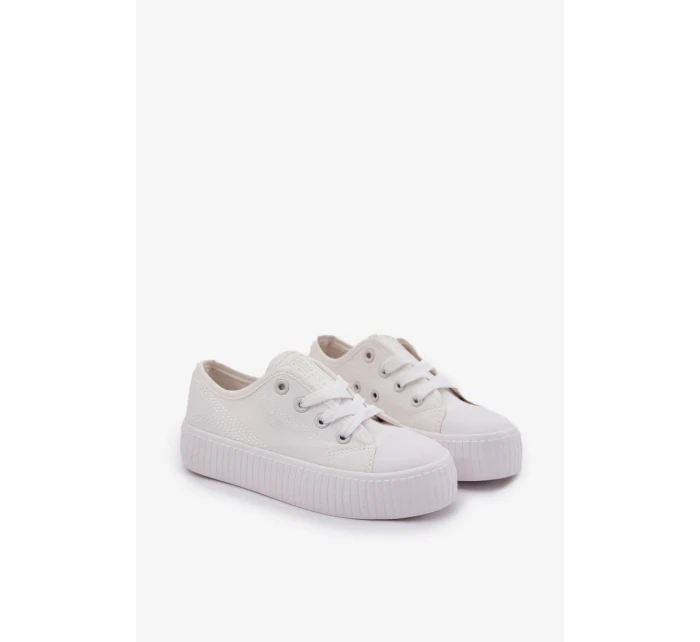 Dětské plátěné tenisky Big Star - bílé Dětské plátěné tenisky Big Star - bílé