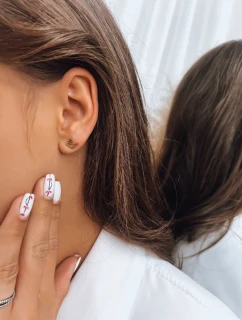 DELIKÁTNÍ zlaté náušnice FashionStreet JY0012