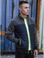 Pánská přechodná bunda prošívaná tmavě modrá FashionStreet TX4856