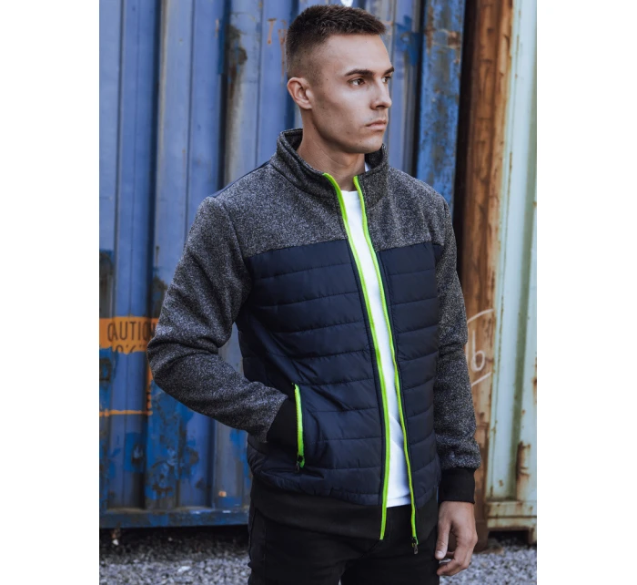 Pánská přechodná bunda prošívaná tmavě modrá FashionStreet TX4856