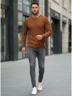 Pánský velbloudí svetr model 21982671 - FashionStreet