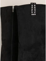 Dámské semišové černé boty FashionStreet ZY1330