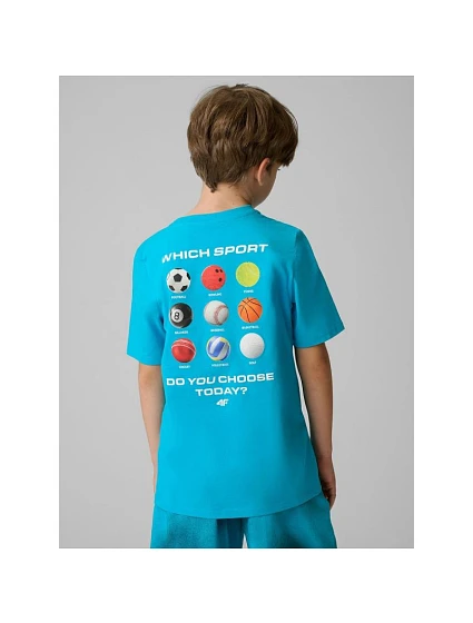 Tshirt regular z nadrukiem  model 22086911 - 4F