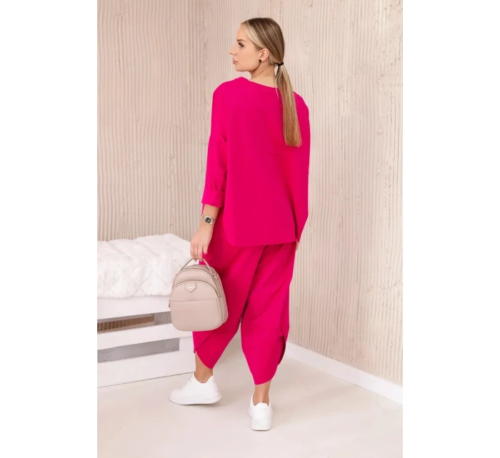 Komplet nových mikinových kalhot Punto fuchsie