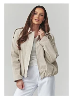 hřejivá kordová bunda model 225692 Makadamia hřejivá kordová bunda model 225692 Makadamia