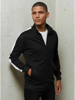 Pánská mikina na zip černá FashionStreet BX5562