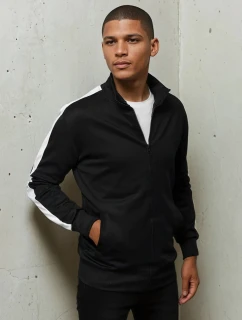 Pánská mikina na zip černá FashionStreet BX5562