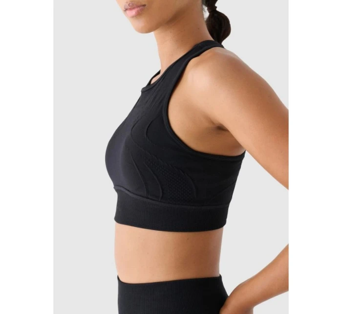 Bezešvá tréninková podprsenka se střední podporou 4F x anna lewandowska 4F 4FALSAW24USBAF169-20S