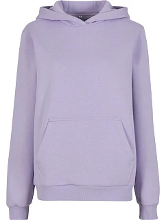 Build your Brand BY 289 Dámská oversize mikina s kapucí "Fluffy" 56.0289 lilac