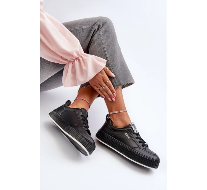 Dámské tenisky na platformě Big Star NN274255 černé Dámské tenisky na platformě Big Star NN274255 černé