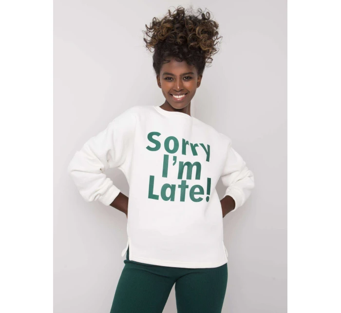 Mikina EM BL 624.90P bílá zelená Mikina EM BL 624.90P bílá zelená