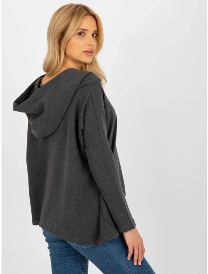 Dámská halenka EM BZ HS 20 218.27 tmavě šedá - FPrice Dámská halenka EM BZ HS 20 218.27 tmavě šedá - FPrice