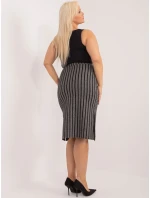 Sukně LK SD 509514 1.43 šedá černá Sukně LK SD 509514 1.43 šedá černá