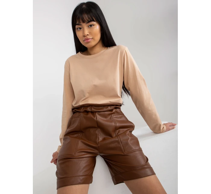 Šortky VI SN 155.65P hnědá