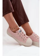 Dámské trampky na platformě LEE ISLA C WOMEN LOW – růžové Dámské trampky na platformě LEE ISLA C WOMEN LOW – růžové
