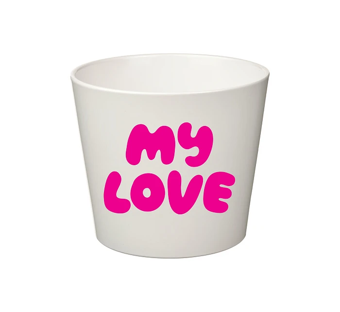 MY LOVE - malý květináč 