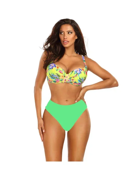 Dámské dvoudílné plavky Hawaii 7 S940HA7-3 žluto-zelené - Self Dámské dvoudílné plavky Hawaii 7 S940HA7-3 žluto-zelené - Self