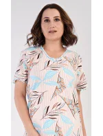 Dámská noční košile s krátkým rukávem model 18316239 - Vienetta Dámská noční košile s krátkým rukávem model 18316239 - Vienetta