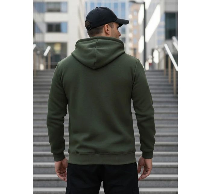 Pánská khaki mikina s kapucí Dstreet model 21986066 - FashionStreet