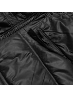 Černá dámská prošívaná bunda pro přechodné období (H-205)