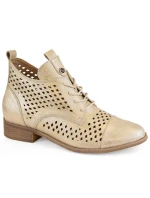 Ažurové boty W model 21939779 zlaté - Potocki