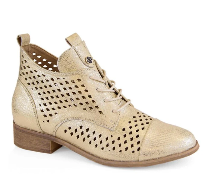 Ažurové boty W model 21939779 zlaté - Potocki
