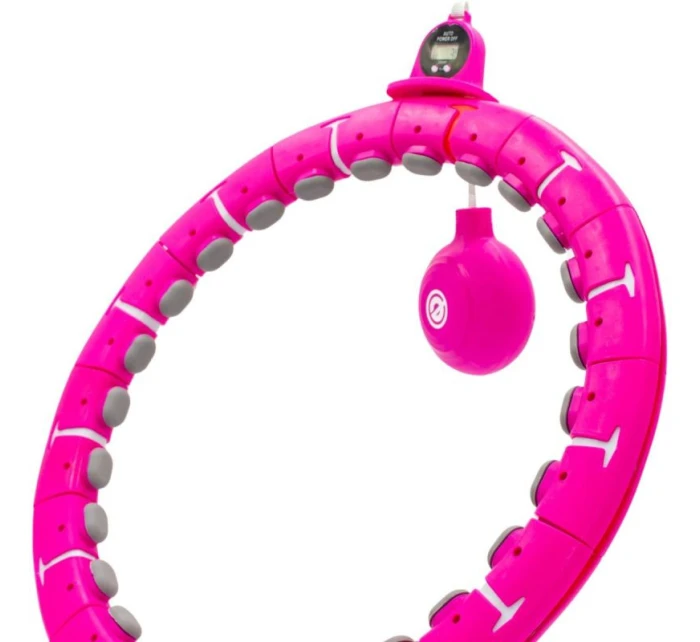 HULA HOP S MASÉREM, ZÁVAŽÍM A PULTEM FUCHSIOVÁ ENERO FIT