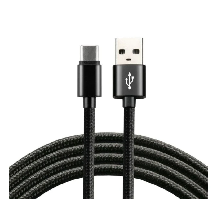 Napájecí kabel everActive CBB-1CB (USB - USB typ C ; 1m; barva černá)