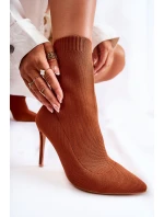 Dámské Vysoké Kozačky S Na Podpatku Camel model 21592932 - Boto