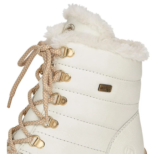 Kožené nepromokavé zateplené boty W white model 21391182 - Rieker