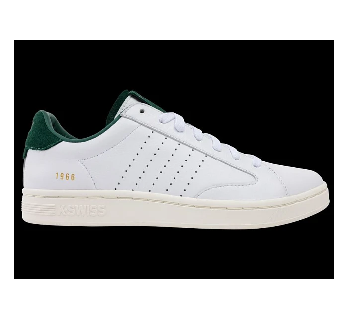 Tenisky K-swiss LOZAN KLUB LTH WHITE/POSY GREEN/SNOW WHITE-M (07263-130-M)