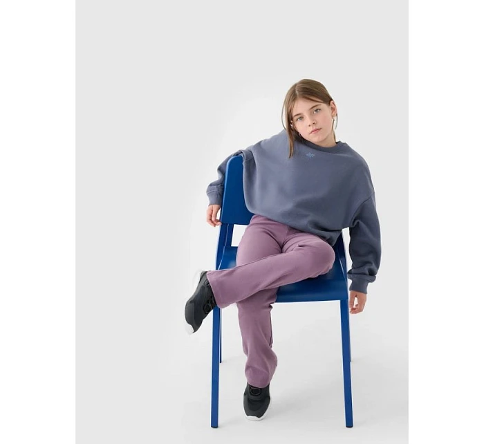 Dívčí mikina bez kapuce model 22117365 - 4F