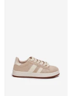Dámské Tenisky Z Eko Semiše Béžové model 21696842 - EVENTO Dámské Tenisky Z Eko Semiše Béžové model 21696842 - EVENTO