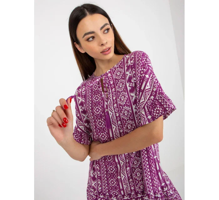 Dámské šaty D73771M30306C fialové - FPrice