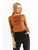Trička Monnari Slim Fit Cotton T-Shirt Light Beige