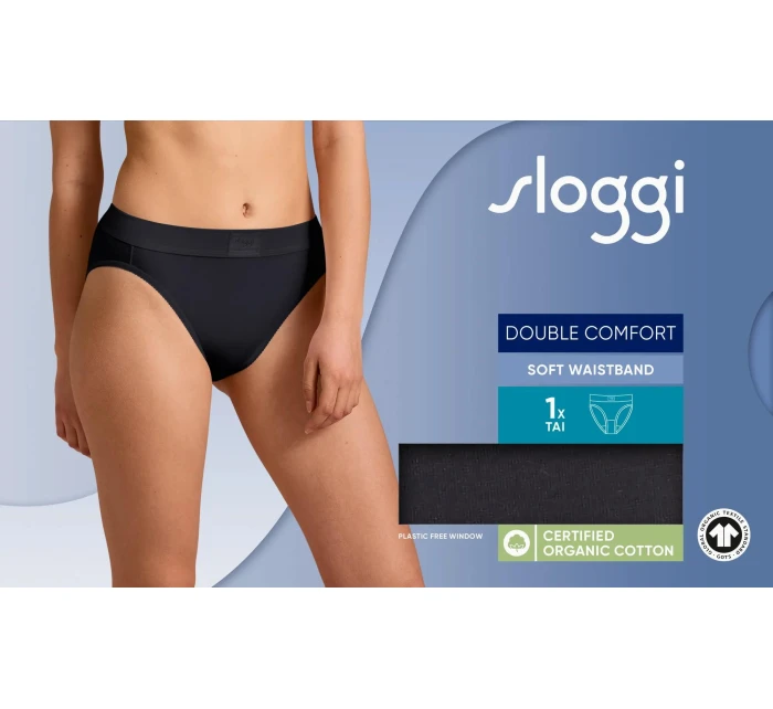 Dámské kalhotky Double Comfort T Tai - BLACK - černé 0004 - SLOGGI