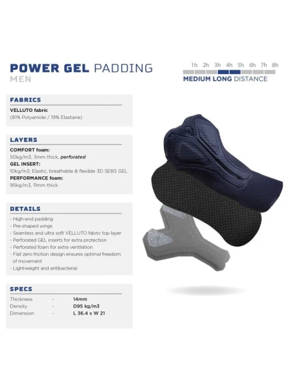 spodenki na szelkach HERO II model 21854243 5XL - Rogelli