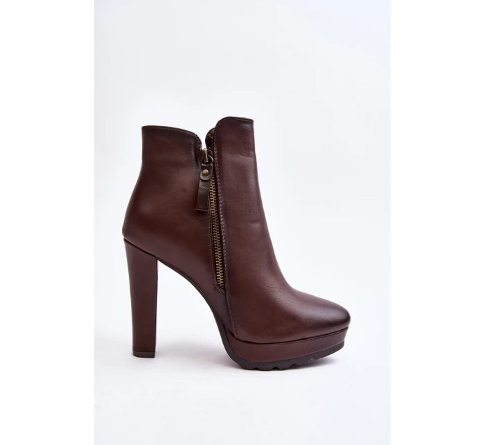 Boty na podpatku  model 189051 Step in style