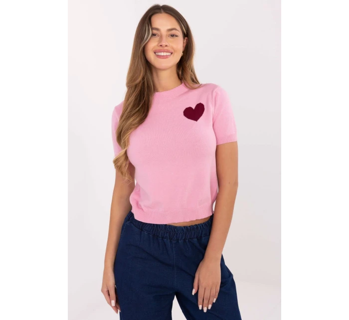 Svetr s krátkým rukávem  model 219974 Factory Price