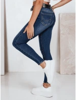 Dámské skinny džíny s vysokým pasem tmavě modré FashionStreet UY2823 Dámské skinny džíny s vysokým pasem tmavě modré FashionStreet UY2823