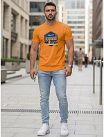 Pánské tričko s potiskem EXPAND oranžové FashionStreet NX5004R