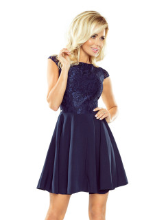 Tmavě modré šaty s krajkou model 5277175 - numoco