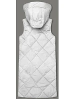 Dámská dlouhá vesta oversize bílá (5M3165-281) Dámská dlouhá vesta oversize bílá (5M3165-281)