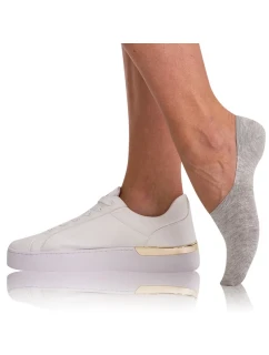 Bambusové velmi nízké dámské ponožky BAMBUS FOOTIES SOCKS - BELLINDA - šedá