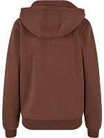 BY 290 Dámská mikina s kapucí z těžké bavlny "Fluffy" model 22469846 chocolate brown - Build your Brand BY 290 Dámská mikina s kapucí z těžké bavlny "Fluffy" model 22469846 chocolate brown - Build your Brand