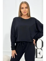 Set 2dílná mikina + kalhoty Černá