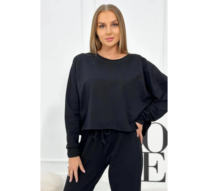 Set 2dílná mikina + kalhoty Černá