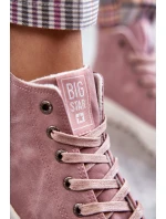 Dámské Tenisky Big Star Vysoké Zateplené Růžové model 21595916 - Big Star Shoes